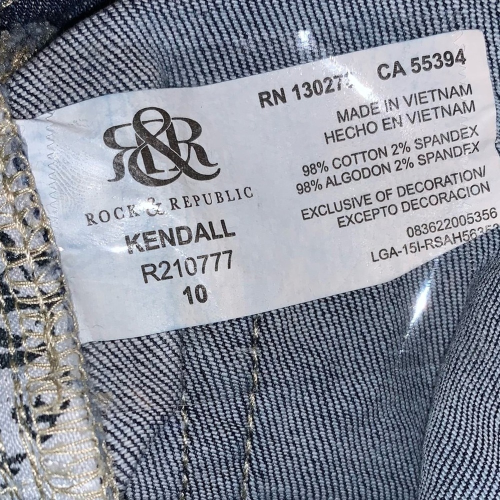 Rock & Republic Jeans Kendall size 10 - Picture 7 of 8